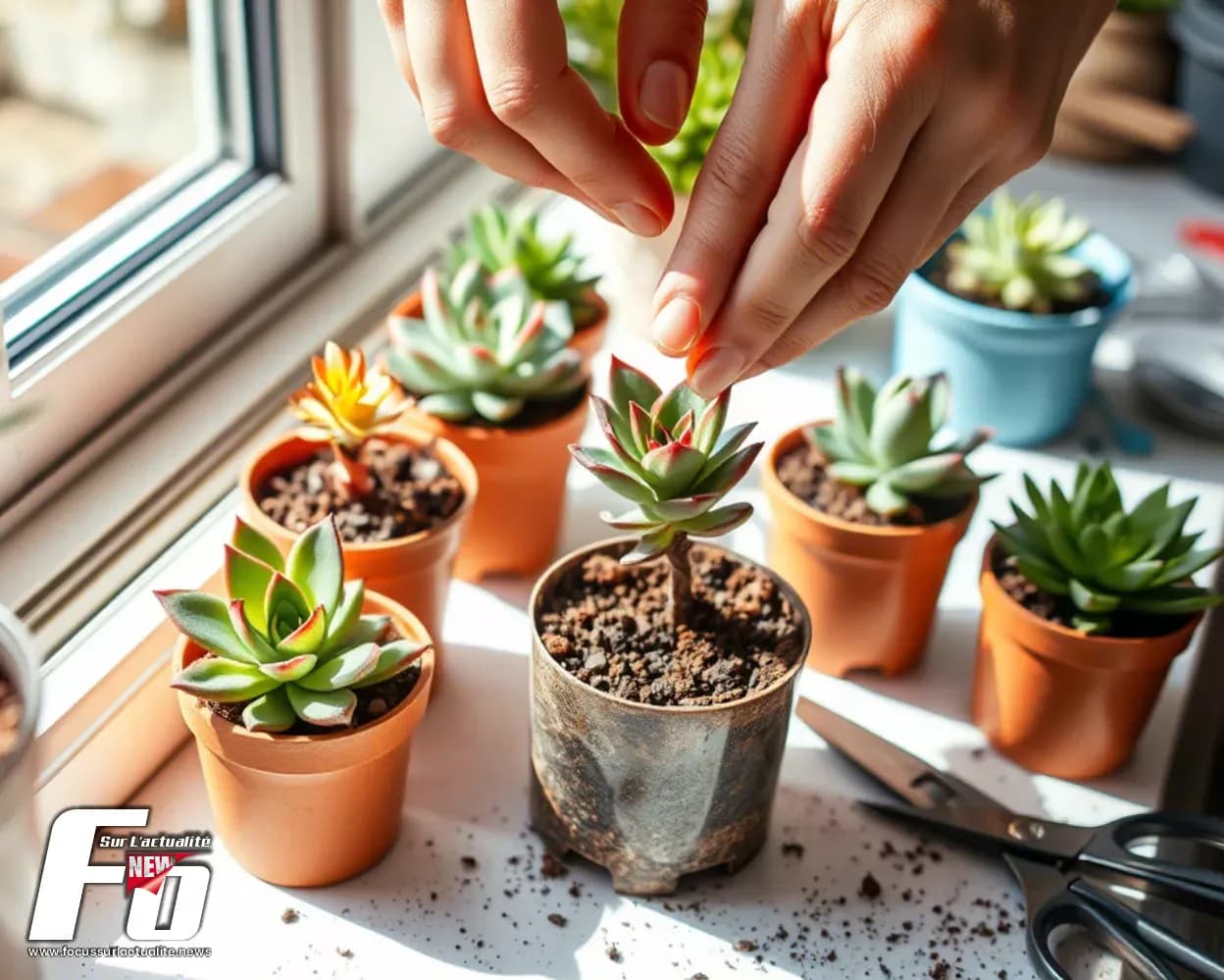 Plantation de plantes succulentes – Entretien, propagation et conseils essentiels pour une culture saine
